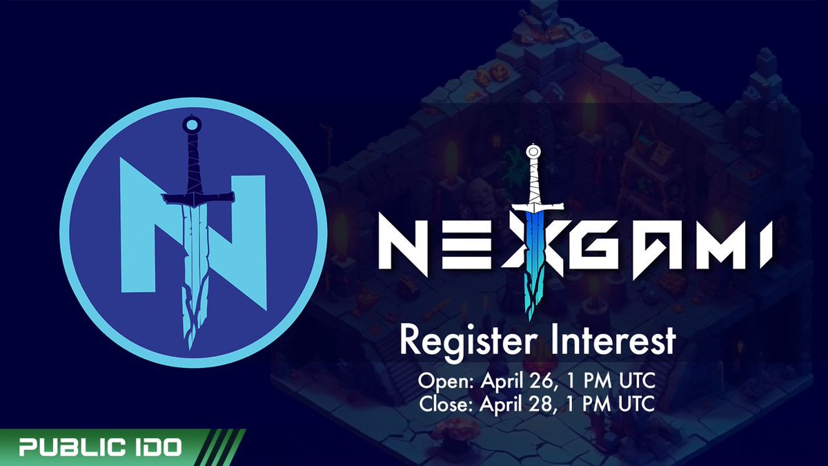 🚀 <a href="/nexgami/">NexGami</a> IDO on Enjinstarter! register Interest Now! 🚀

Dive into the future of Web3 gaming with NexGami, where competitive gaming meets blockchain technology. 

Don't miss your chance to be part of this revolution!

Join the IDO now: bit.ly/NexGamiIDO