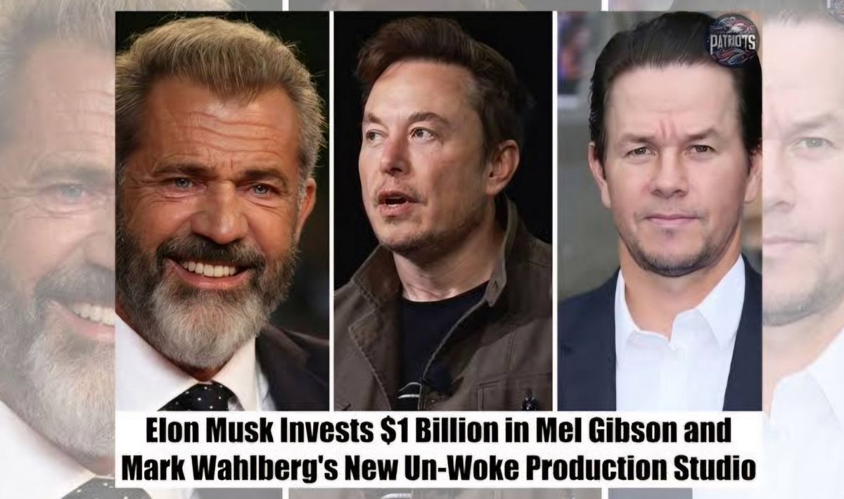 JUST ANNOUNCED. 🚨 🚨 Just in case you needed further proof that Elon Musk has been Red-Pilled, he just invested ($1B) into Mark Wahlberg's ' Un-Woke ' production studios ... MAGA