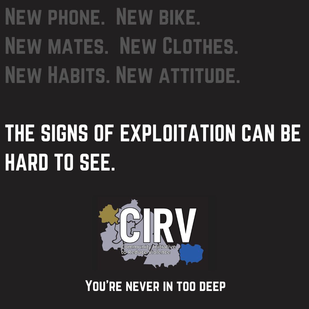 #Countylines is #exploitation. 

If you or someone you know is being exploited through #Countylines, we're here. We'll help. 

You're never in too deep. Change is always an option. 

#Coventry #CIRV #knowthesigns #drugs #gangs #weapons #changelife