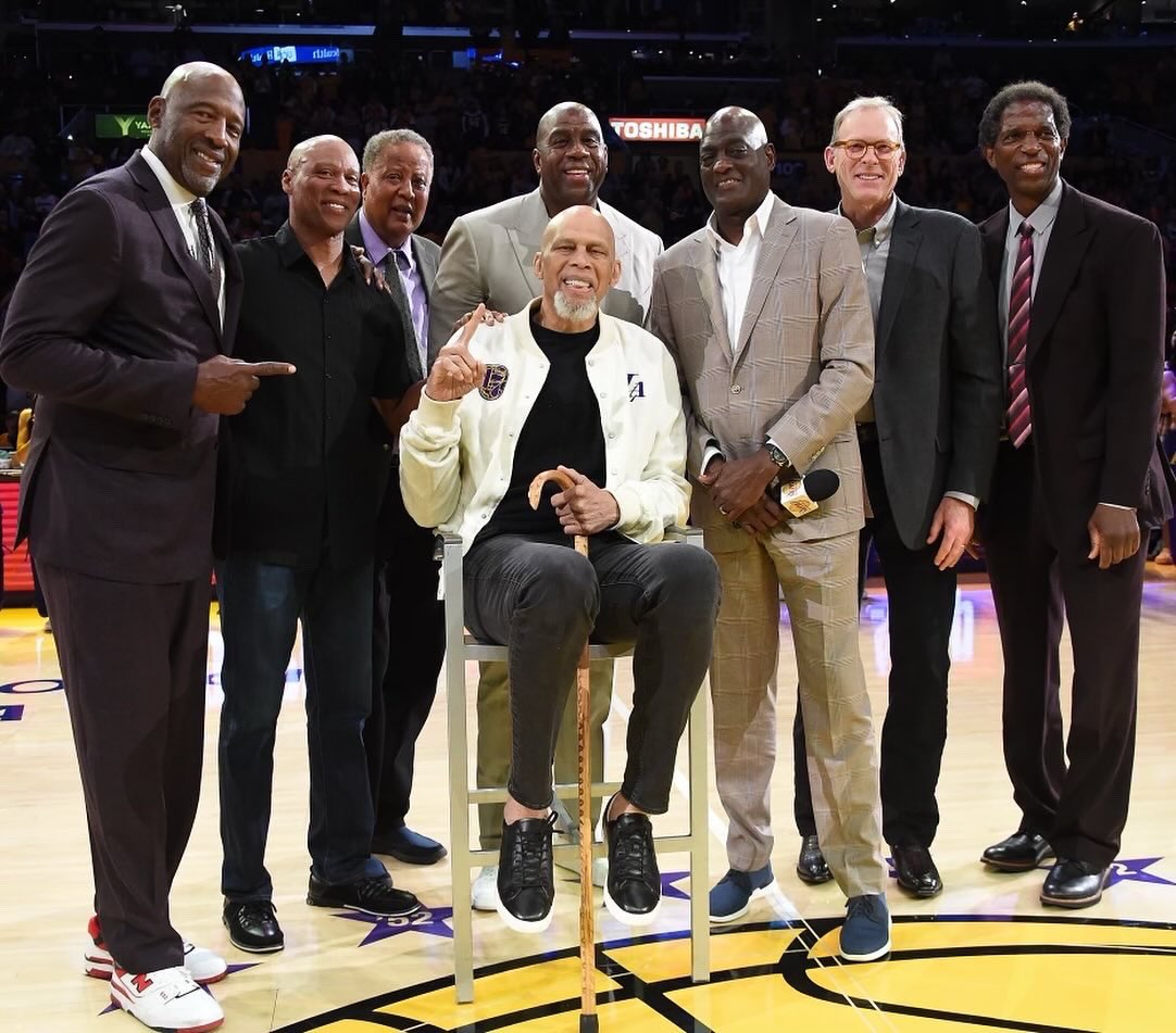 It‘s so great that the Showtime Lakers met up last night to support not only the present-day Lakers but also our teammate Michael Cooper who’s going into the 2024 Basketball Hall of Fame class! 👏🏾 I want to thank Lakers Owner Jeanie Buss for bringing us all together!