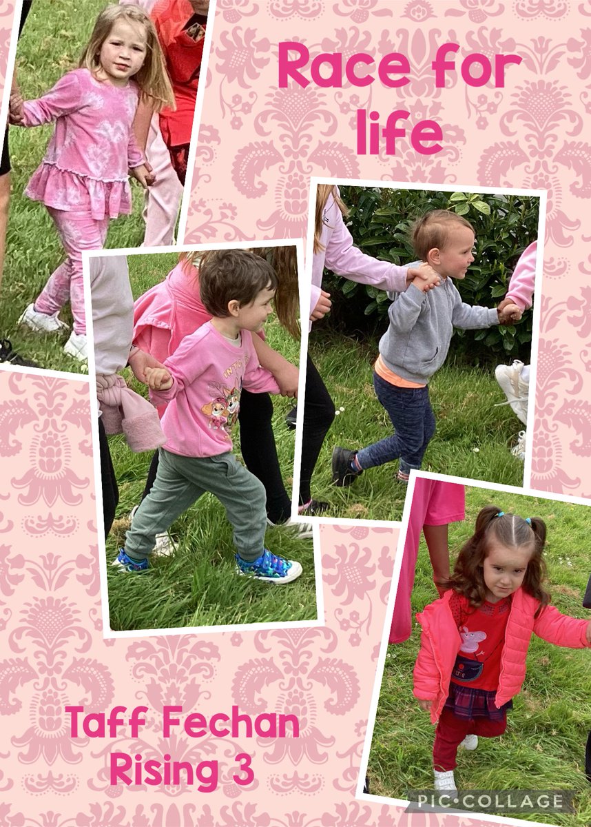 Our afternoon Nursery took part in the Race for life today #CancerResearch @raceforlife #stdavidsciwtafffechan #stdavidsciwhealthy #stdavidsciwhealthandwellbeing