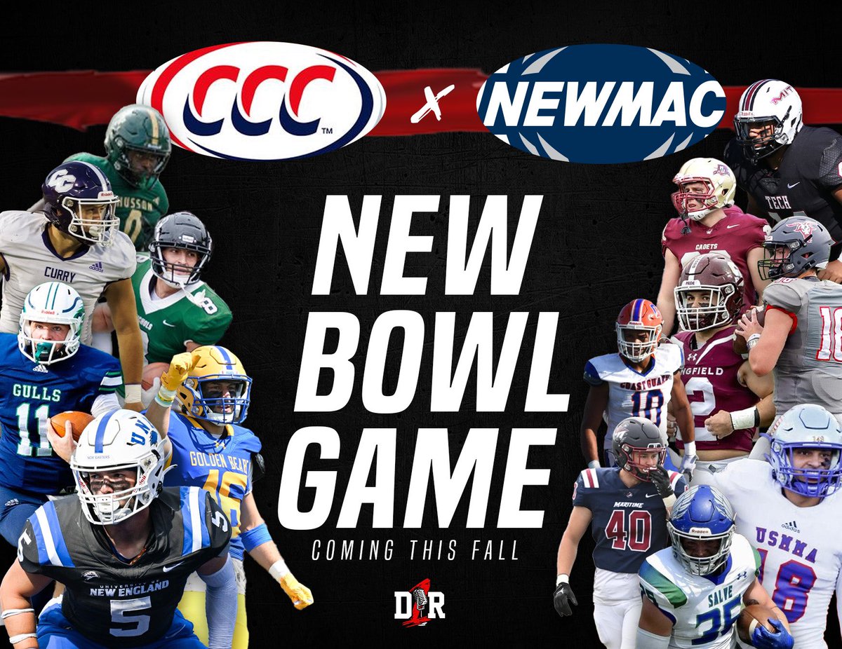 A new 𝘽𝙤𝙬𝙡 𝙂𝙖𝙢𝙚 coming to #D3FB this fall❔ One team from both @CCC_Sports and @NEWMACsports will have a guaranteed postseason opportunity 👏 📄: bit.ly/3WhphJL