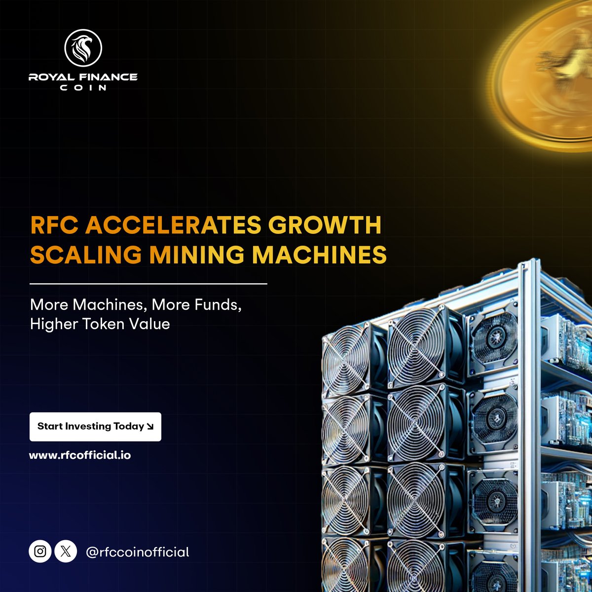 📈 RFC Accelerates Growth | Scaling Mining Operations

🔹 More Machines | More Funds | Higher Token Value
🔹 Amplifying Returns by Enhancing Token Value with Augmented Funding
🔹 Start Investing Today

🌐 rfcofficial.io 

#RFC #CryptoInvestment #HigherReturns