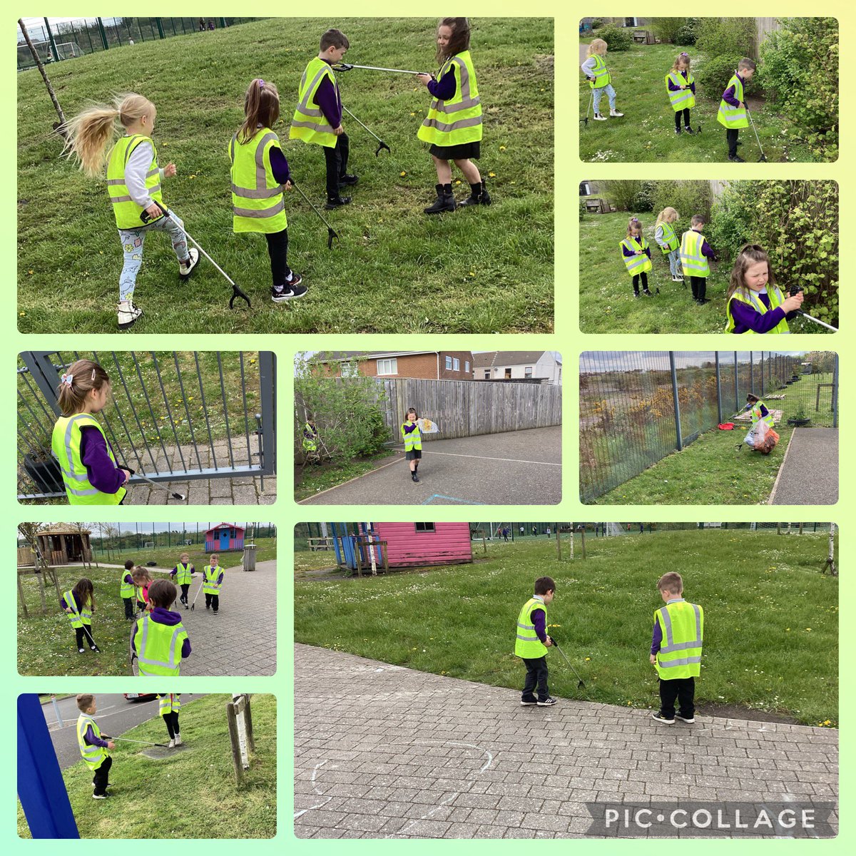 Year 1J have been busy litter picking this week as part of their new theme ‘All that Rubbish’ 🗑️