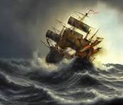 Gray wind whipped appendages a small ask from the storms of perpetration Bow dips slowly beneath waves Chains snapping timbers groan Coins spilling Pirates moan #vss365 #coin #Poetry