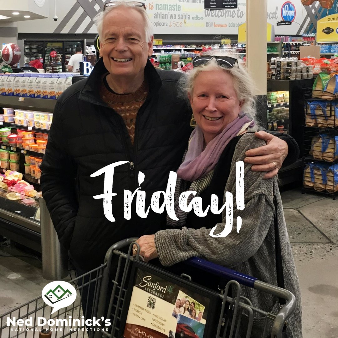 Happy Friday everyone! 🎉 Ned and Meg send their weekend wishes your way. Need a home inspector? Contact us anytime. #HappyFriday #WeekendWishes #HomeInspector 🏠👫