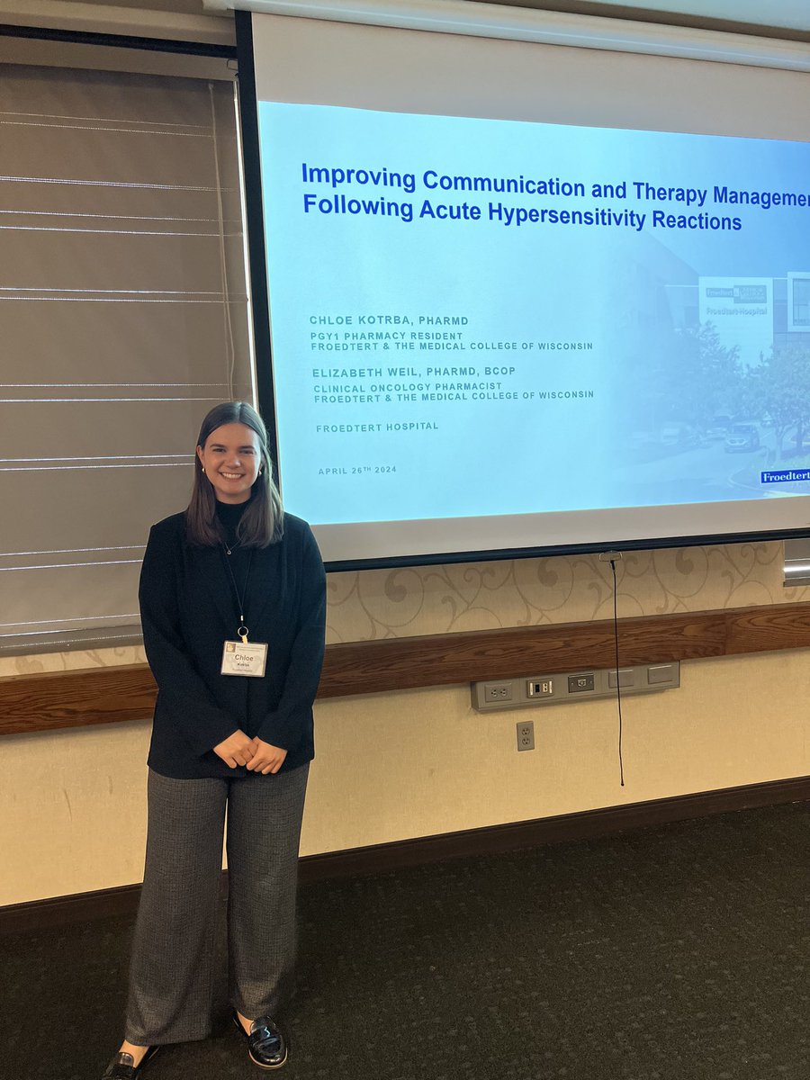 Our PGY1 Resident, Dr. Chloe Kotrba presenting her residency project at GLPRC!