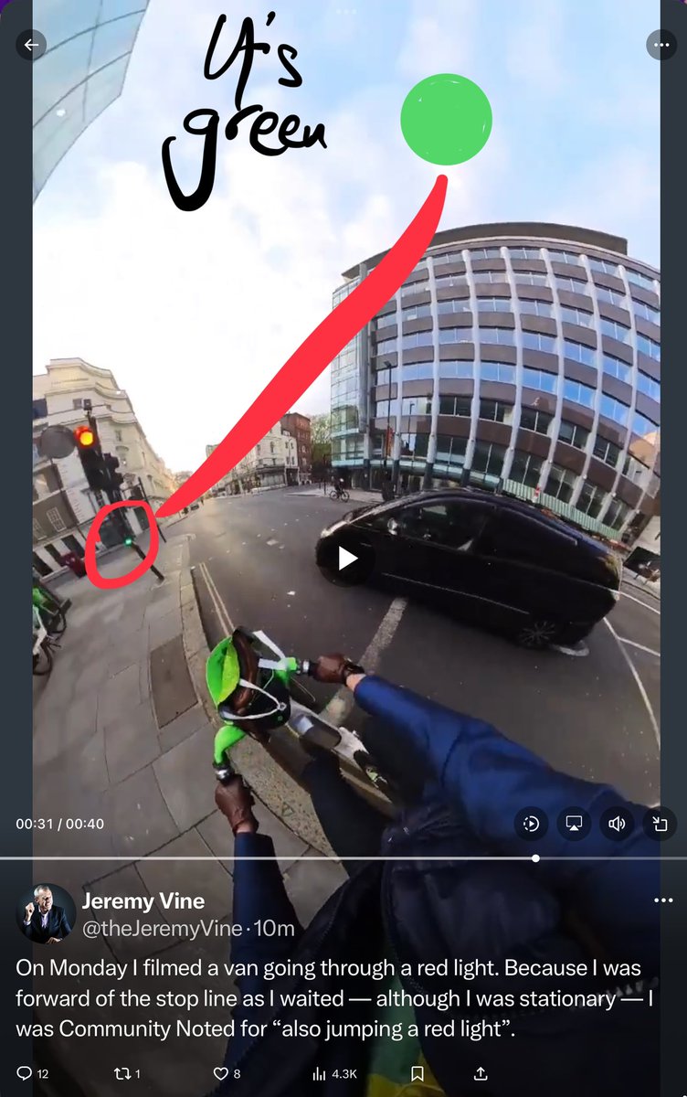 @Davidpr52119342 @jaywillis888 If you drive with this level of bias against cyclists, and this inability to observe the environment around you, you are a great danger to vulnerable road users David