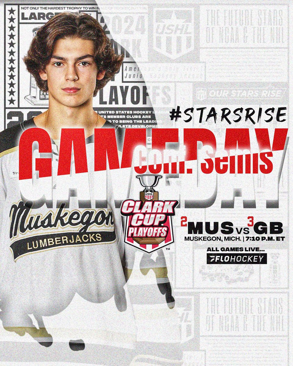 One more spot up for grabs in the Conf. Finals! Watch tonight’s game streaming live on @FloHockey. 📺 tinyurl.com/35tecaa3 🔗 tinyurl.com/3jzh99d8 #StarsRise | #ClarkCupPlayoffs