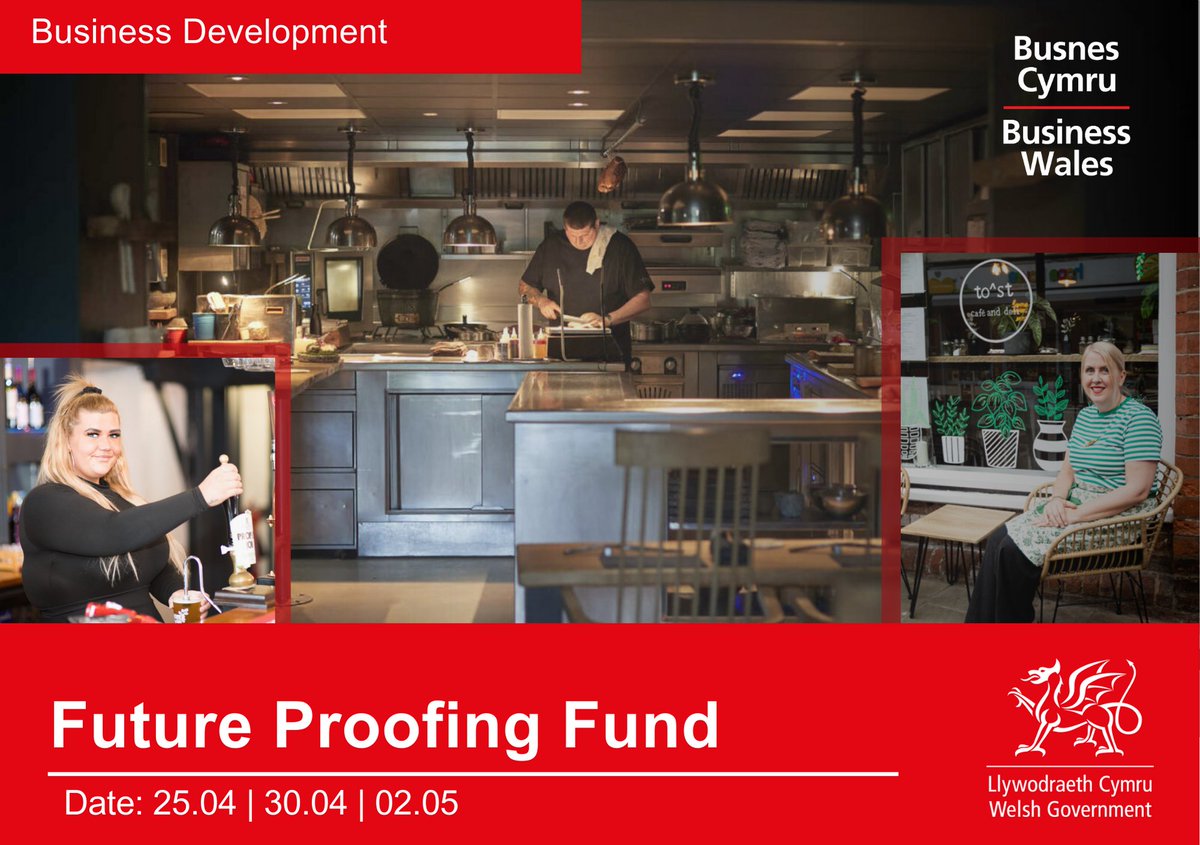 #FutureProof your business with support from Future Proofing Fund 💪#BusinessWales is hosting a series of webinars to guide you through the process. Don't miss out, learn from experts & secure your funding 👉 ow.ly/BPVF50RlZxL