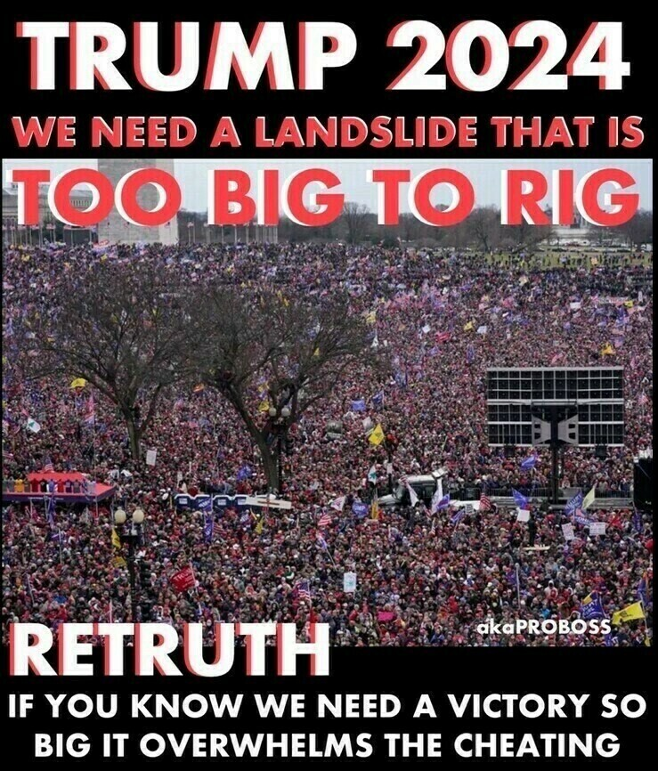 Conservatives need a landslide victory for Trump 2024. We have to win this election or America is done as a Republic. Encourage your family members to get involved to ensure we get a second chance at preserving our constitutional Republic & run the #Marxists out of D. C. ‼️ If