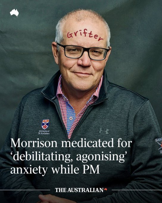 Still trying to suck the coin out of our pockets while using a cloak of anxiety & depression to ward off criticism. How predictable from this Shambling Shite from the Shire.
Grifter's gonna Grift
#auspol #ScottyFromMarketing 
#LiarFromTheShire