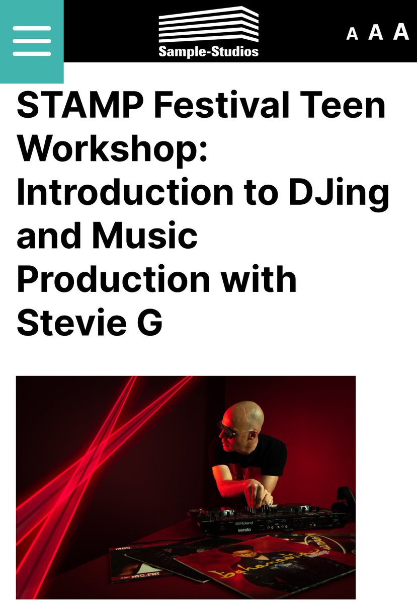 Youth culture dj/production introduction workshop with @SampleStudios in @TriskelCork for Stamp this may tickets free but limited 10-17 year olds @itsthenewschool sample-studios.com/events/stamp-f…