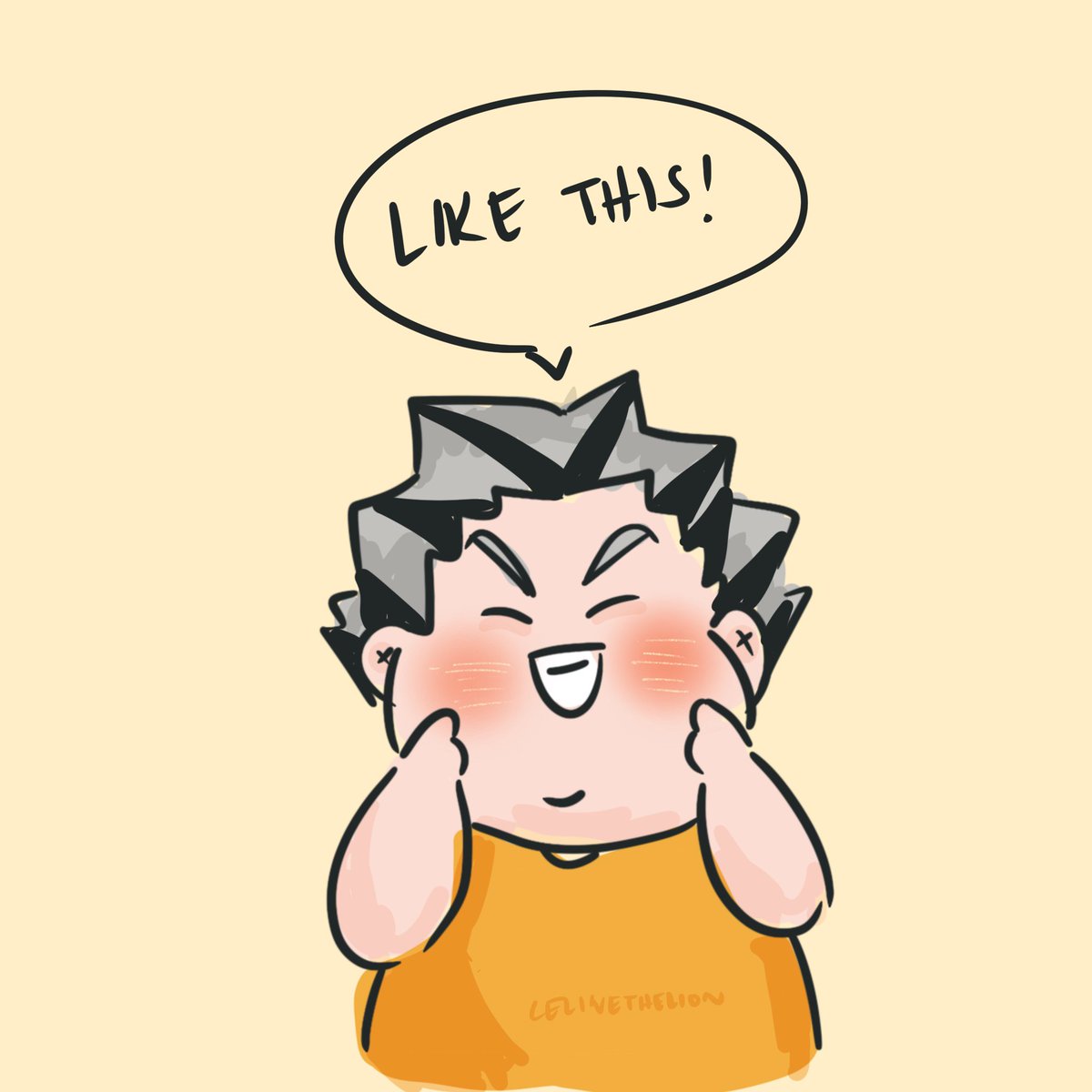 mouth stretching by bokuto san! #Haikyuu #haikyuufanart #bokuto