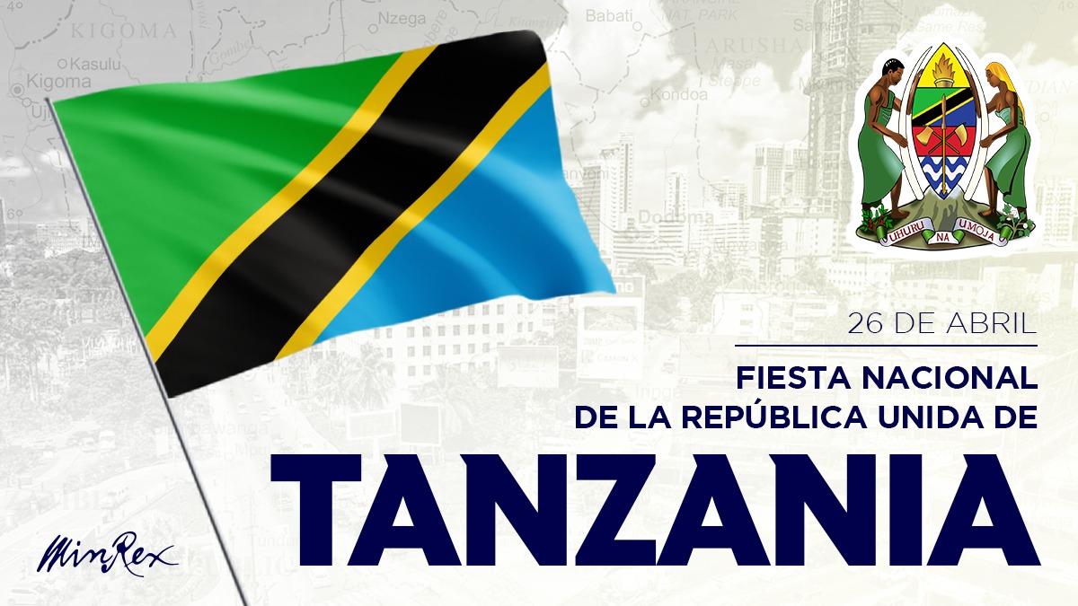 #Cuba 🇨🇺 felicita al pueblo y gobierno tanzanos en ocasión del 60 aniversario de la unión de Zanzíbar y Tanganyka.

Reconocemos el importante papel desempeñado por Tanzania en la lucha contra el colonialismo en África.