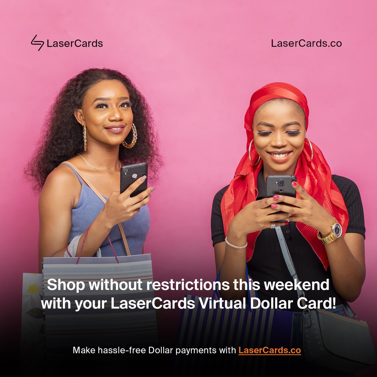 It’s the weekend; the perfect time to reward yourself! 🥂🛍️

Tap the follow button to follow @lasercardsco for more valuable financial tips, deals and seamless payment solutions.

#LaserCardsCo #LaserCards #VirtualDollarCards #VirtualPayments #OnlinePayments #DollarCards