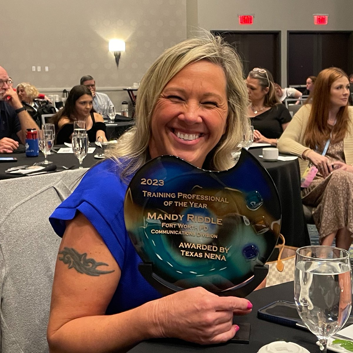 Congratulations to Mandy Riddle, Sr. Public Safety Communicator, for being awarded the Texas NENA Training Professional of the Year at the Texas Public Safety Conference! This prestigious award recognizes Mandy's exceptional contributions to advancing training in the public…