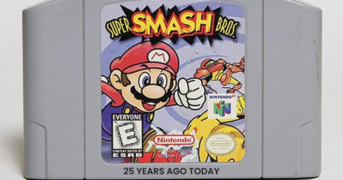 Super Smash Bros., aka Super Smash Bros. 64, SSB, or SSB64 launched today in 1999. That was 25 years ago...#GamerMath
#GameStop #GamingHistory #SuperSmashBros #Nintendo