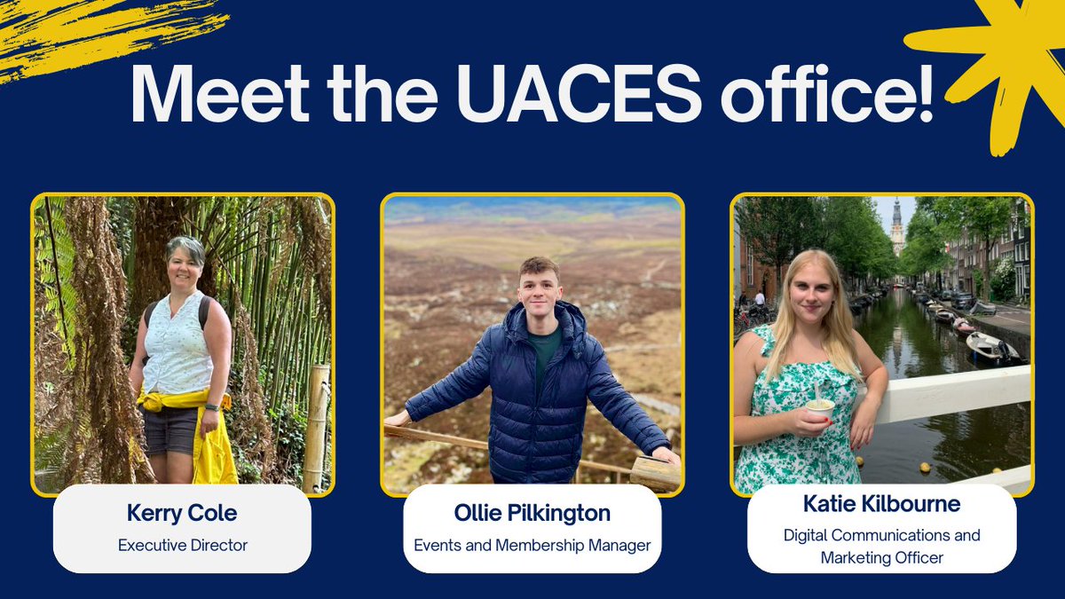 After some big changes this year, we're excited to introduce the UACES office: 👋 Kerry Cole, Executive Director 👋 Ollie Pilkington, Events & Membership Manager 👋 Katie Kilbourne, Digital Communications & Marketing Officer We can't wait to meet you in Trento at #UACES2024!