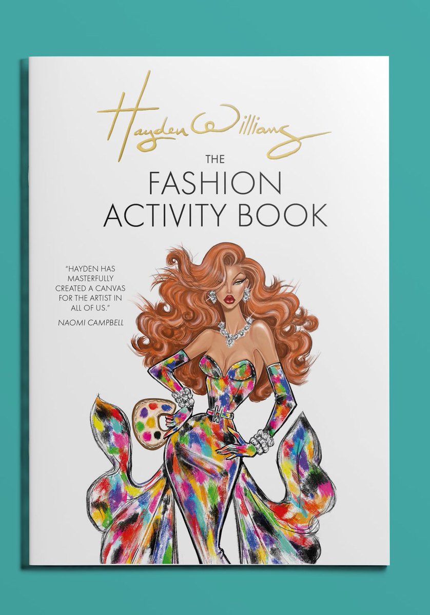 Introducing #TheHaydenWilliamsFashionActivityBook 🎨
 
I’m about to become a published author everyone!!!!!  
I am so excited to announce that I have signed a book publishing deal with Octopus Books, & that my first ever publication, ‘The Hayden Williams Fashion Activity Book’…