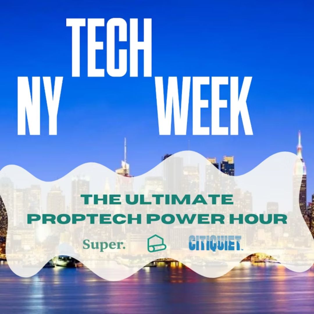 Watch the sunset over Manhattan with @hiresuper_ , @NisreenHasib of Signoff, @CitiQuiet  for NY Tech Week’s Ultimate Proptech Power Hour. Save your spot on June 5th from 6-8pm. @a16z @techweek_ tech-week.com #TechWeek

RSVP here: partiful.com/e/E6LF9nuT5IHQ…?