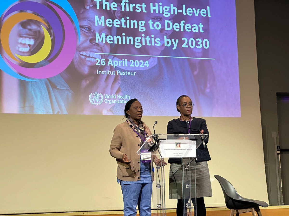 📸 Mmes Koné & Loe Loumou sont intervenues aujourd'hui à la 1ère réunion de haut-niveau pour vaincre la méningite.
La feuille de route mondiale vise l'éradication de la maladie d’ici 2030, notamment grâce au développement de nouveaux 💉➕efficaces et abordables. #DoseDeSolidarité