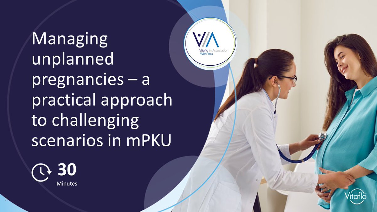 Suzanna Ford provides an introduction to Maternal PKU and presents an overview of the guidelines and science behind the dietary management of mPKU, finishing with a case study, using GMP in pregnancy. 💻Watch it now on VIA: vitaflo.co/7qb091 📷 Recorded live from the