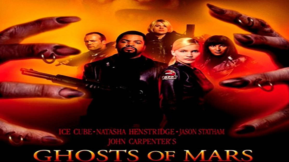 𝑺eance 𝑫e 𝑴inuit 𝑫u 𝑽endredi 𝑺oir

𝐆𝐡𝐨𝐬𝐭𝐬 𝐨𝐟 𝐌𝐚𝐫𝐬
Film de #JohnCarpenter en 2001
Avec #NatashaHenstridge #IceCube #JasonStatham #PamGrier et #JoannaCassidy 

#cinegenres #vidéothèqueidéale #cinema #culte

𝐅ilmographie @JohnCarpenter
youtube.com/watch?v=2lyVXs…