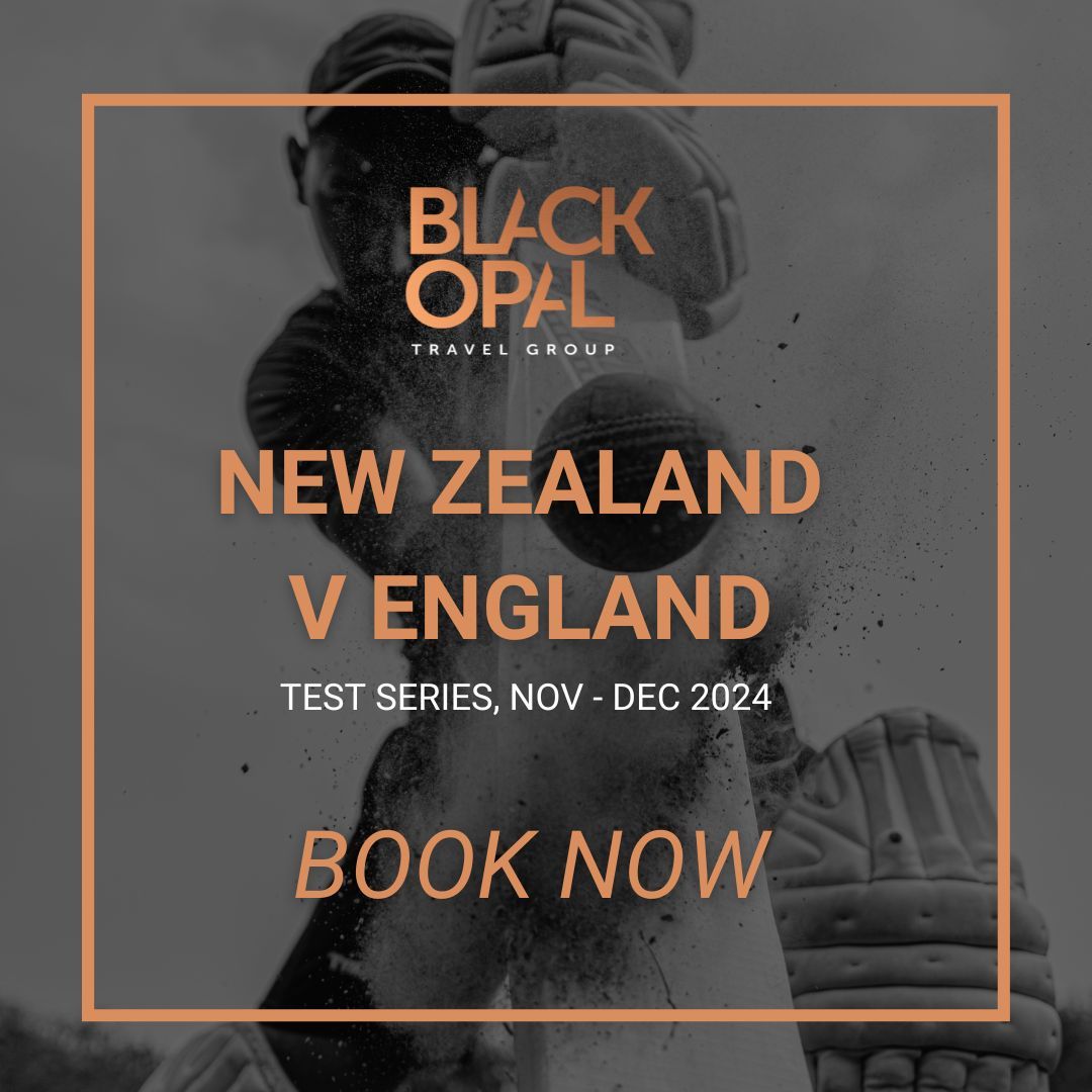Follow England’s cricketers to New Zealand this winter with a hosted Black Opal sports tour.  Our experts have curated the perfect itinerary and we are now open for booking! 
buff.ly/4bc8snI 
#NewZealandvEngland #cricket #cricketholiday #sportstravel #NewZealandTravel