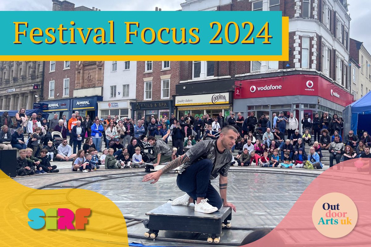 The third and final #FestivalFocus2024 is going to @SIRF_Stockton, 2-4 August 🤩 FREE for OAUK members! Find out more and apply >>> ow.ly/aRWB50Rog3E Deadline: 7 May 📸 @AlleyneDance, @DeafExplorer and @LeGrandJete at SIRF #OutdoorArts @stocktoncouncil
