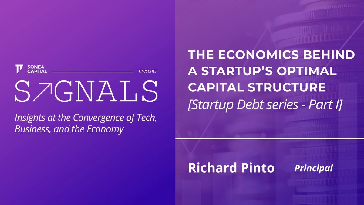 While startups primarily rely on equity due to limited access to debt, integrating debt is crucial as they mature. @arichpint, (Principal) discusses the optimal Cap structure for startups, emphasising the trade-off b/w equity & debt financing Blog: t.ly/ijNCO