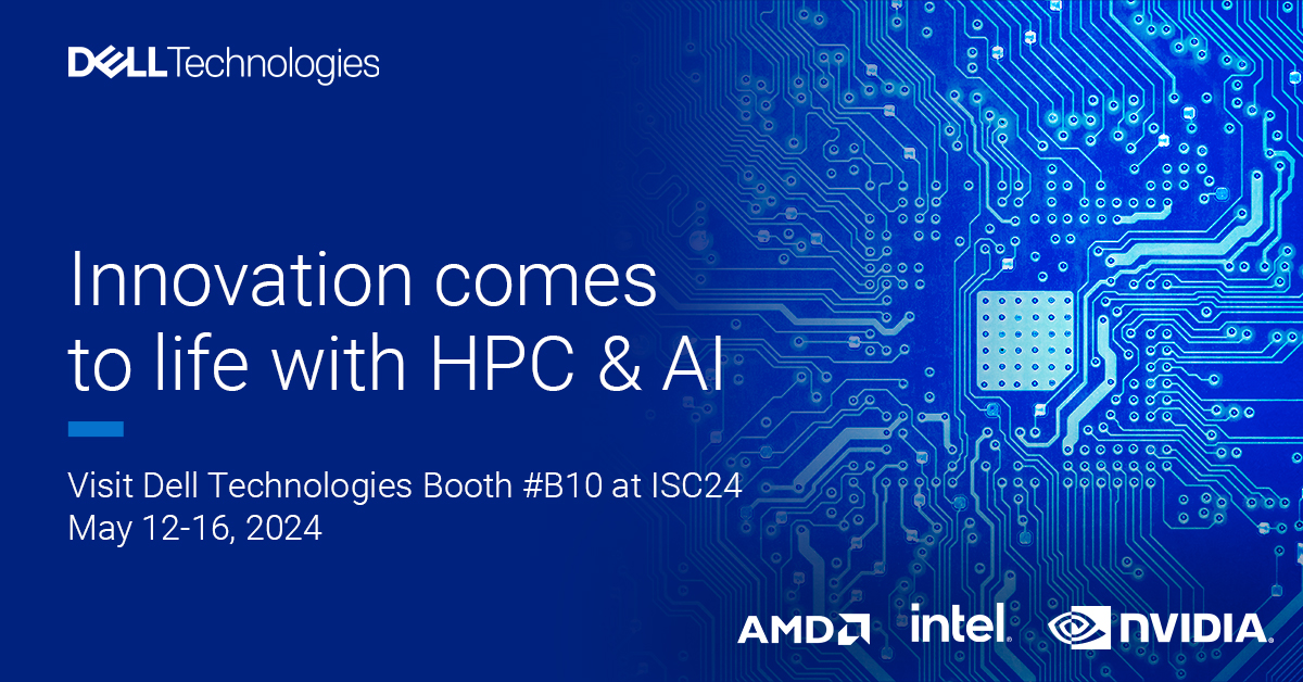 Coming to #ISC24 in Hamburg? Have an Innovation Conversation with Dell HPC experts about generative #AI, and much more.  Schedule a 1:1 meeting with our experts today via this form: dell.to/4dgfXfh #Intel #AMD #NVIDIA 

 #iwork4dell