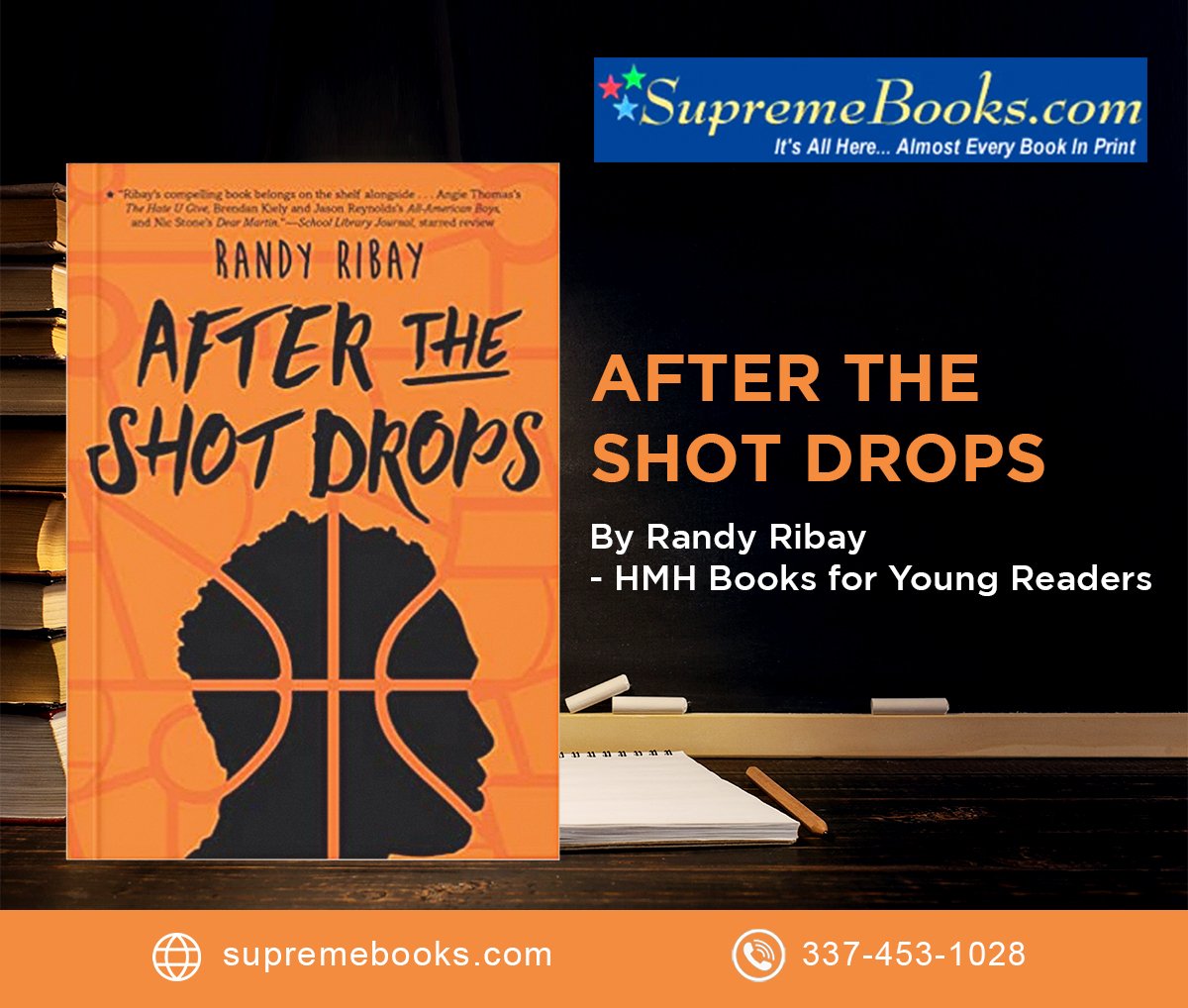 A powerful novel about friendship, basketball, and one teen's mission to create a better life for his family✨️
Available on Supremebooks.com 
Buy now 👇
AFTER THE SHOT DROPS supremebooks.com/ShowBookDetail…
.
.
.
#booksbooksbooks #readingcommunity #readerschoice #booksale