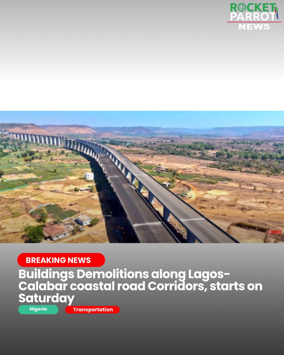 RocketparrotN's tweet image. Demolition of buildings for Lagos-Calabar Coastal Road: What are the implications for affected residents? Join the conversation on the balance between infrastructure development and community displacement. 

Read more👇

#LagosDevelopment #CommunityConcerns