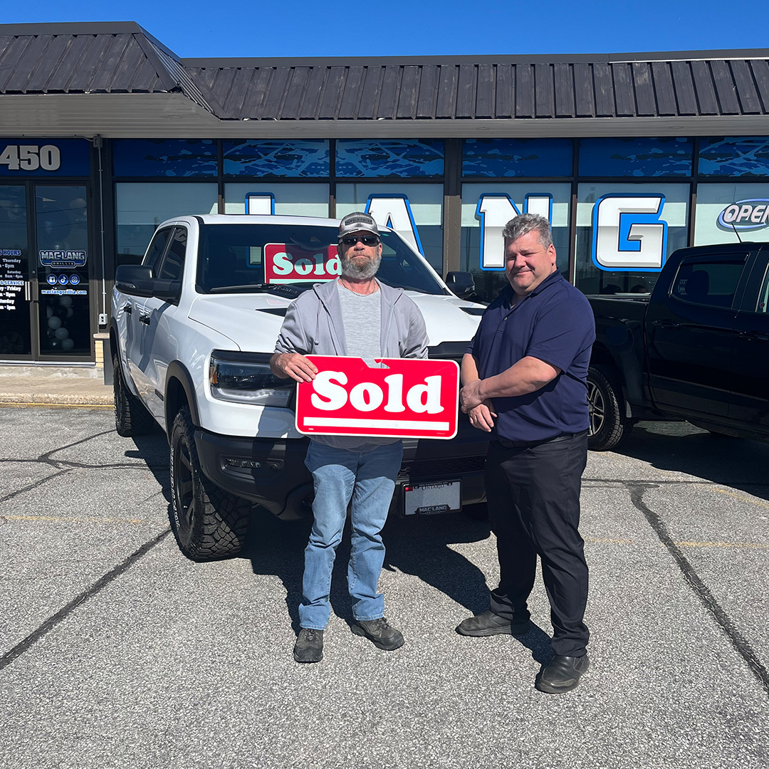 Congrats on the sweet new ride, Kevin! Your Ram 1500 Rebel is awesome. Welcome to the Mac Lang family!

#Orillia #family #muskoka #midland #barrie #buyerschoice #ram #ram1500