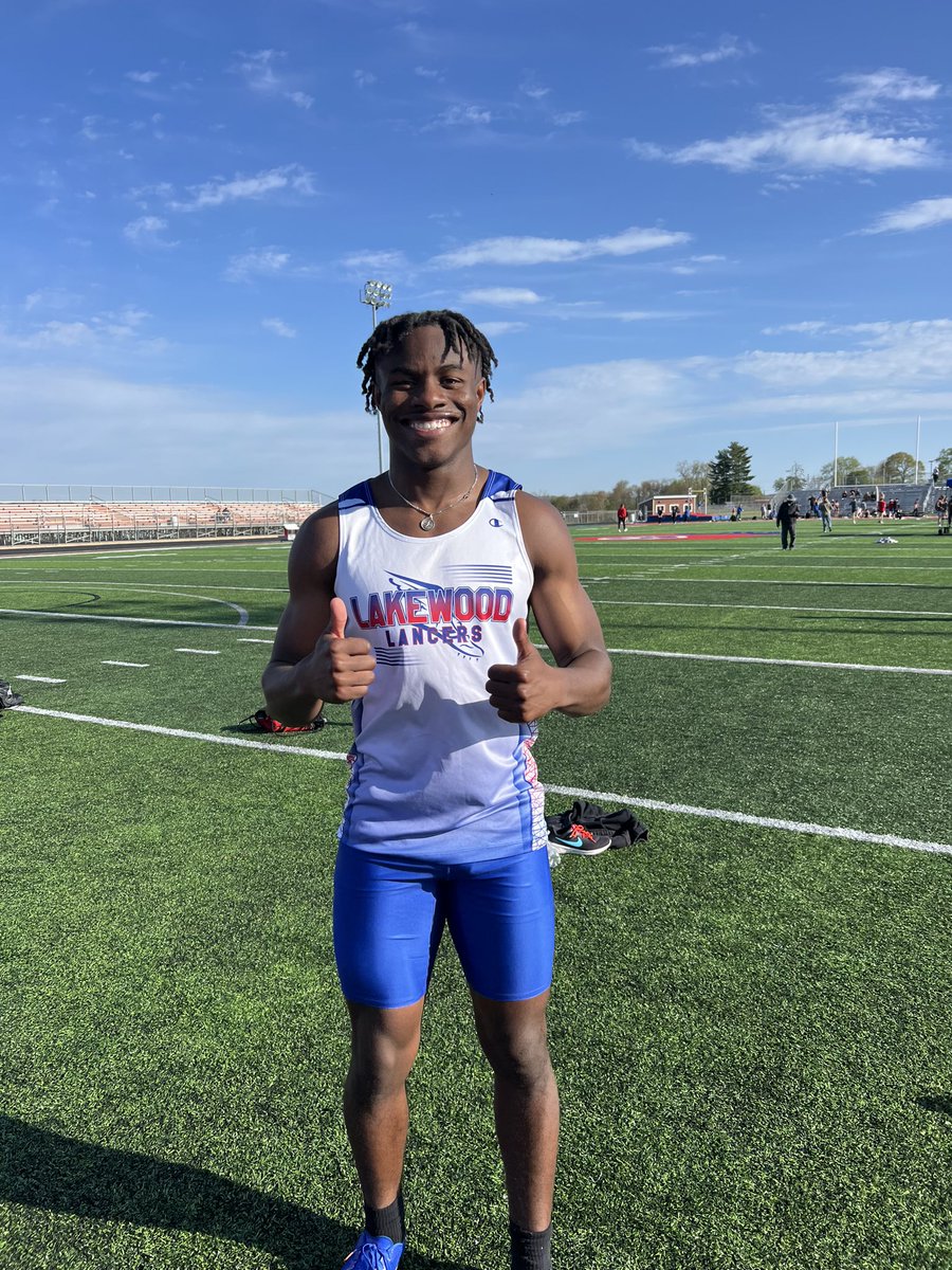 Great weather set the stage for many personal/school records last night at LV. Congrats to Isaiah for resetting his school record in the 100m (10.92) and the 4x100m team of Cadence McNichols, Isaiah, Nolan Moore, and Matthew Keller (45.00) for eclipsing the record set last year!