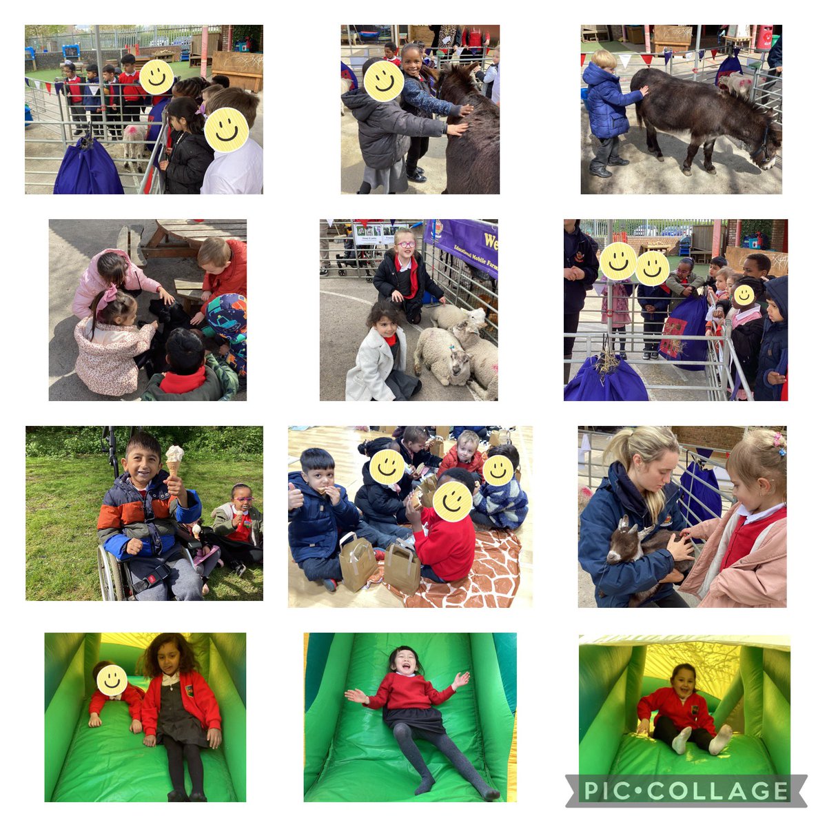Reception has had the best day ever! We had a visit from Ark Farm, a bouncy castle and an ice cream van! We have all loved meeting so many different animals and talking about them. A fantastic experience for everyone!!
