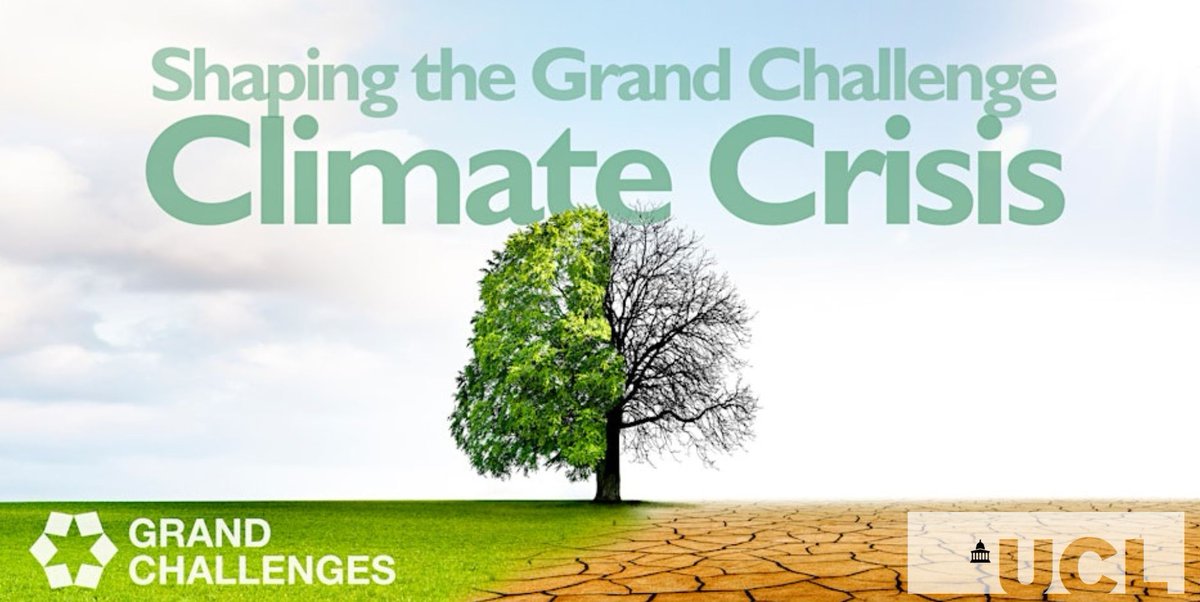 Work at @ucl? 

Does it involve #climatechange? 

Join our 'Shaping the UCL Grand Challenge of Climate Crisis' event 🌍 🌱featuring presentations from experts & an interactive workshop session. 
📆 May 22 • 1:30 - 5:30pm 

ucl.ac.uk/grand-challeng…