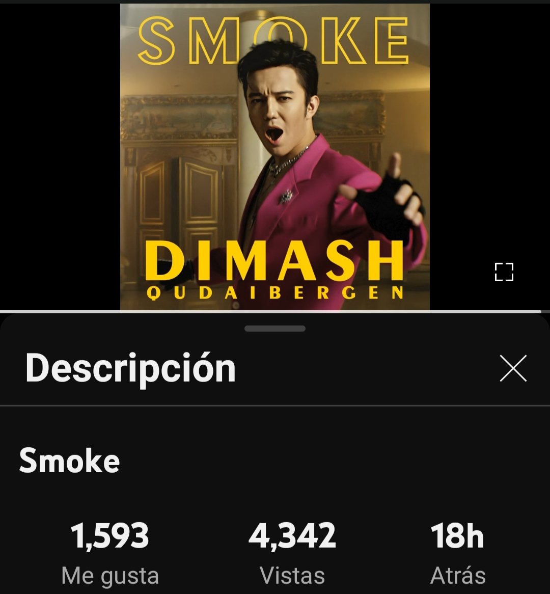 @OlguisSantillan MUSIC OF LIFE 
@dimash_official
#SmokeByDimash, C'EST ICI !!!, c'est parti pour le premier million...
#DimashConcertBudapest