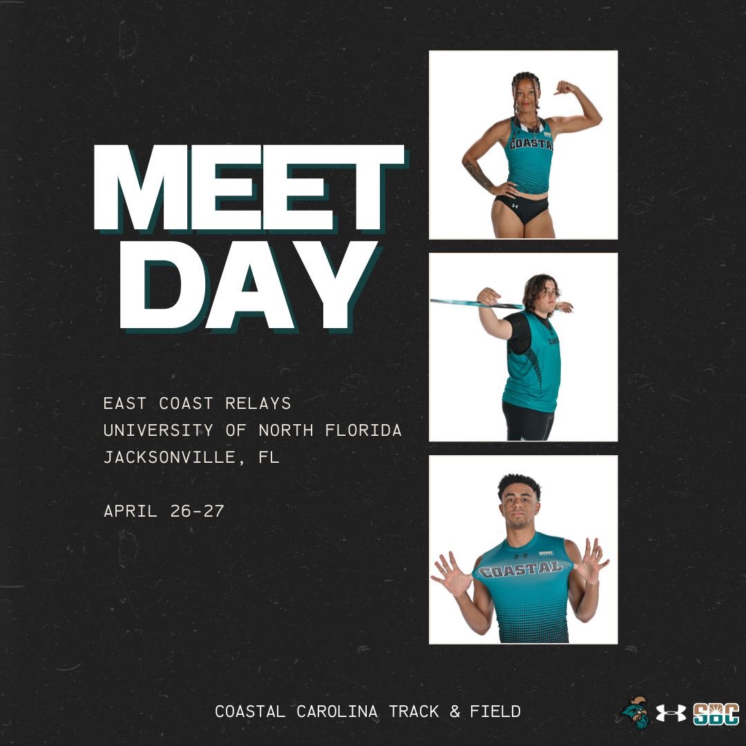 MEET DAY! 👌at East Coast Relays 🗓 April 26-27 📍Jacksonville, Fla.