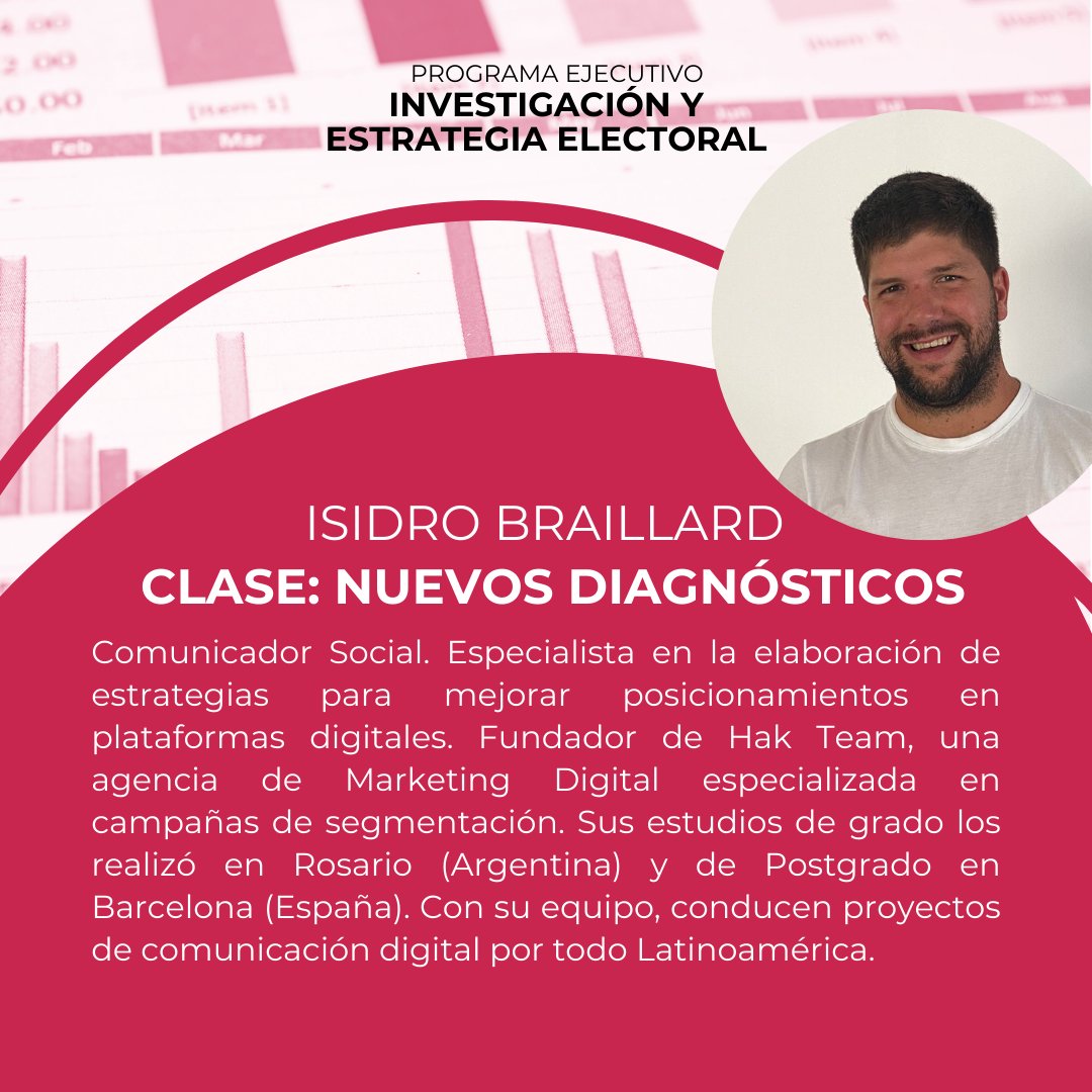 PROGRAMA EJECUTIVO EN INVESTIGACIÓN Y ESTRATEGIA ELECTORAL 📊 Conocé el recorrido profesional de nuestros docentes del módulo de investigación 👩‍💼🧑‍💼 📩Inscribite en comunicionpolitica@uca.edu.ar #ComunidadComPol #compol #Investigacion #encuesta #focusgroup #bigdata