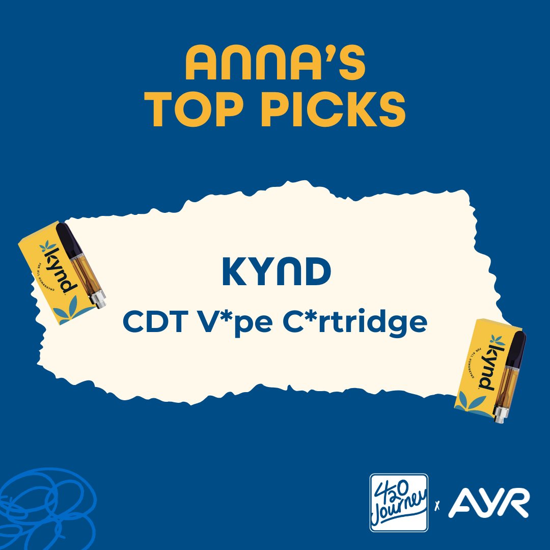 Meet Anna, a b*dtender at AYR’s Montgomeryville location. Swipe to check out her favorite pr*duct from @kyndcannabis!