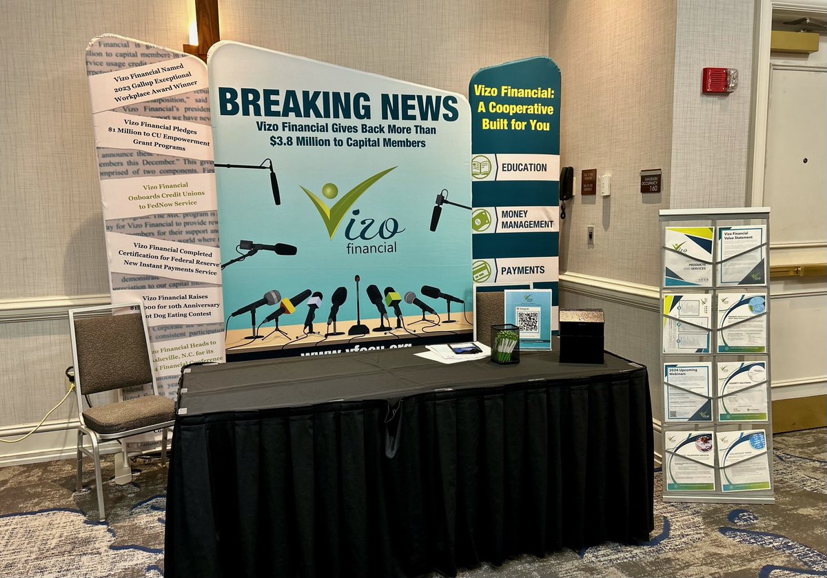 Are you at WV Credit Union League's Annual Meeting today? If so, make sure to stop by our booth and chat with us! #Converge24 #VizoFinancialOntheRoad