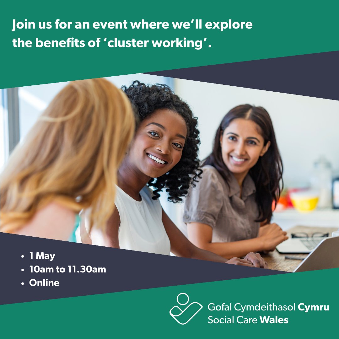 Join us for an event where we'll explore the benefits of 'cluster working' in place-based care. 📅 1 May 🕙 10am to 11.30am 💻 Online 👉 Book your place: ow.ly/54va50Rp4mv