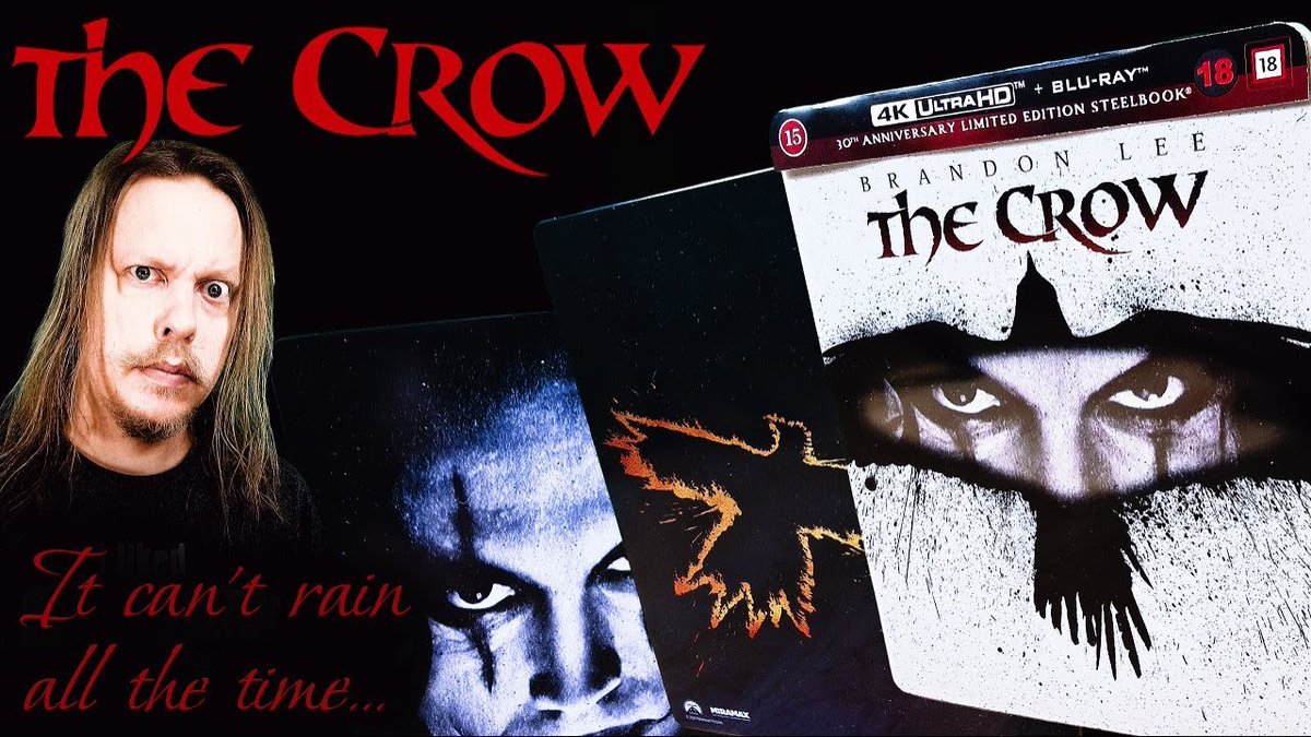 New video! The Crow 30th Anniversary limited edition steelbook unboxing! Contains also my review of the movie and my thoughts on the upcoming remake! Yeah, so take that! #thecrow #LimitedEdition #unboxing youtu.be/jIuOoRhMw5c?si…