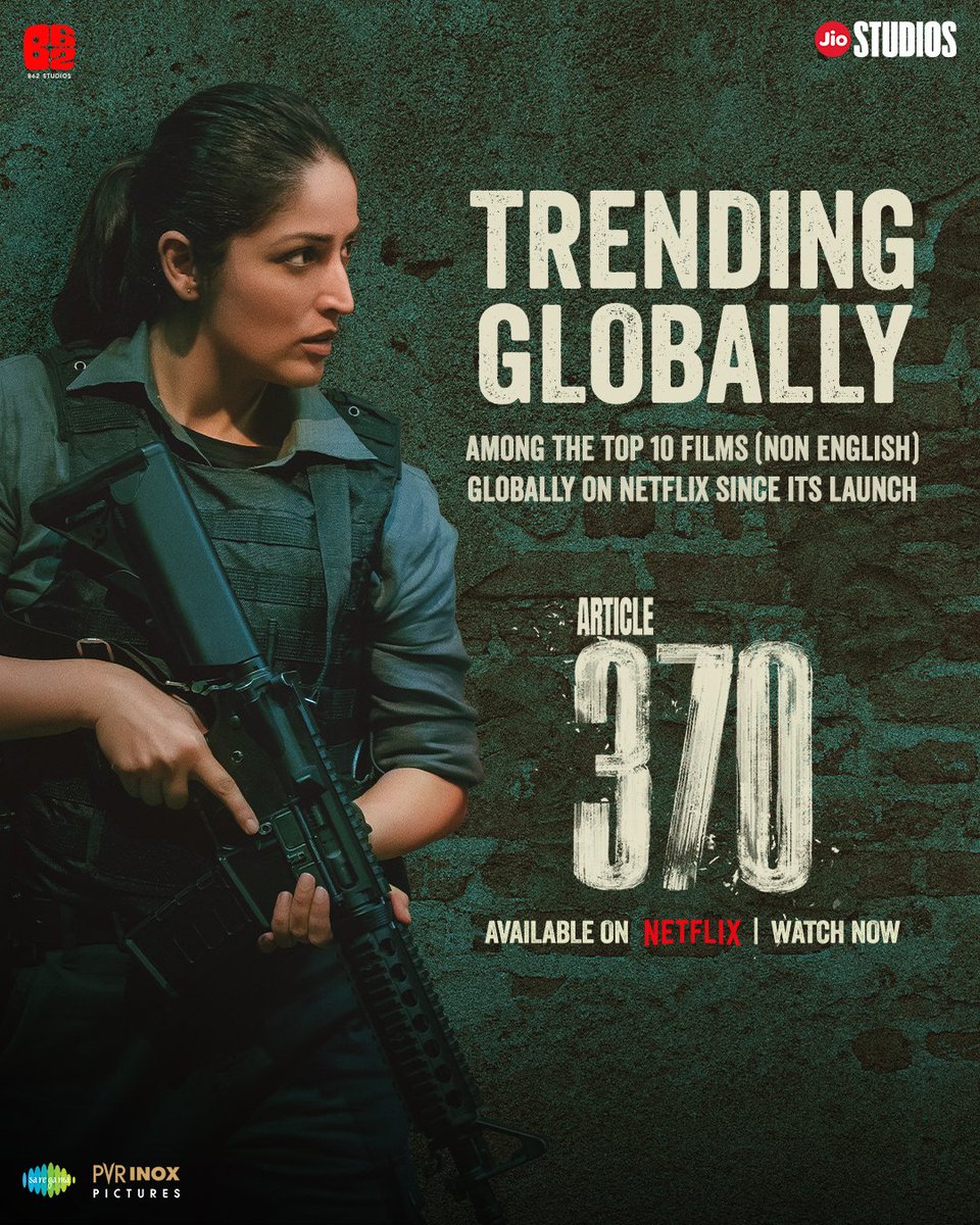 The world is buzzing about #Article370. Dive deeper and experience the story behind the headlines. #Article370OnNetflix @NetflixIndia @yamigautam #PriyaMani @vaibbhavt @arungovil12 #KiranKarmarkar @TheRajArjun @Skand2021 @koulashwini2 #IrawatiMayadev #AshwaniKumar #DivyaSeth…