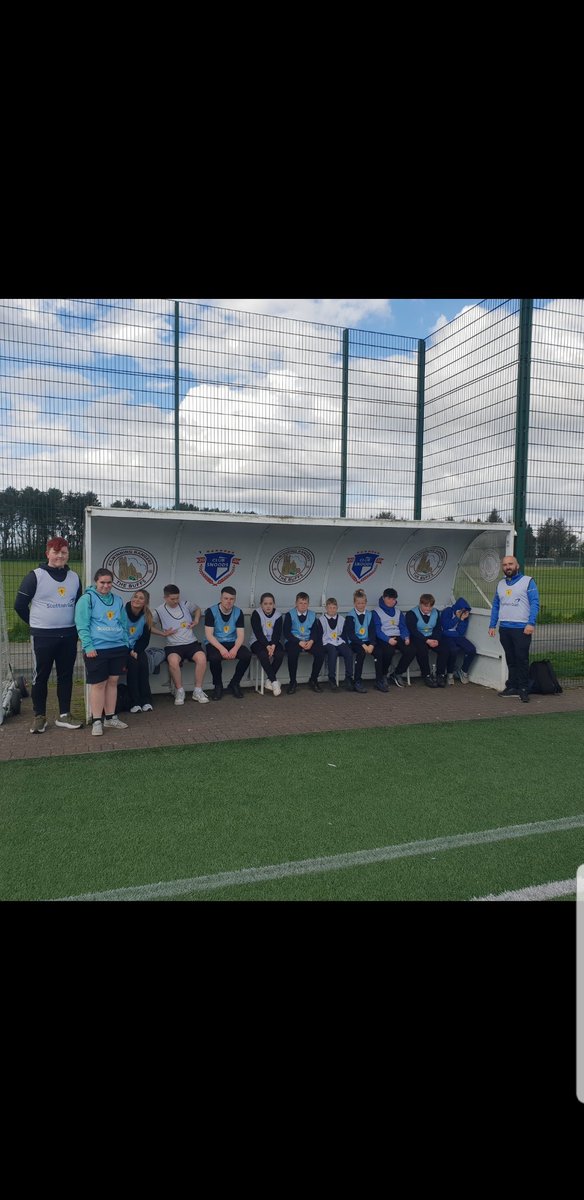 @AyrshireColl Your @AyrshireColl students and the @BlacklandsPS Football Champions @mrgaz17 @ScotFASouthWest . Both groups did a great job supporting the players