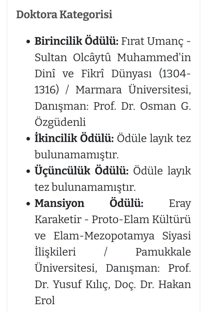 İran Araştırmaları Merkezi Ödülü’ne eski öğrencilerimden Dr. Fırat Umanç layık görüldü. Kendisini ve tez danışmanı Prof. Dr. Osman Gazi Özgüdenli hocamızı tebrik ediyorum 👏🏼