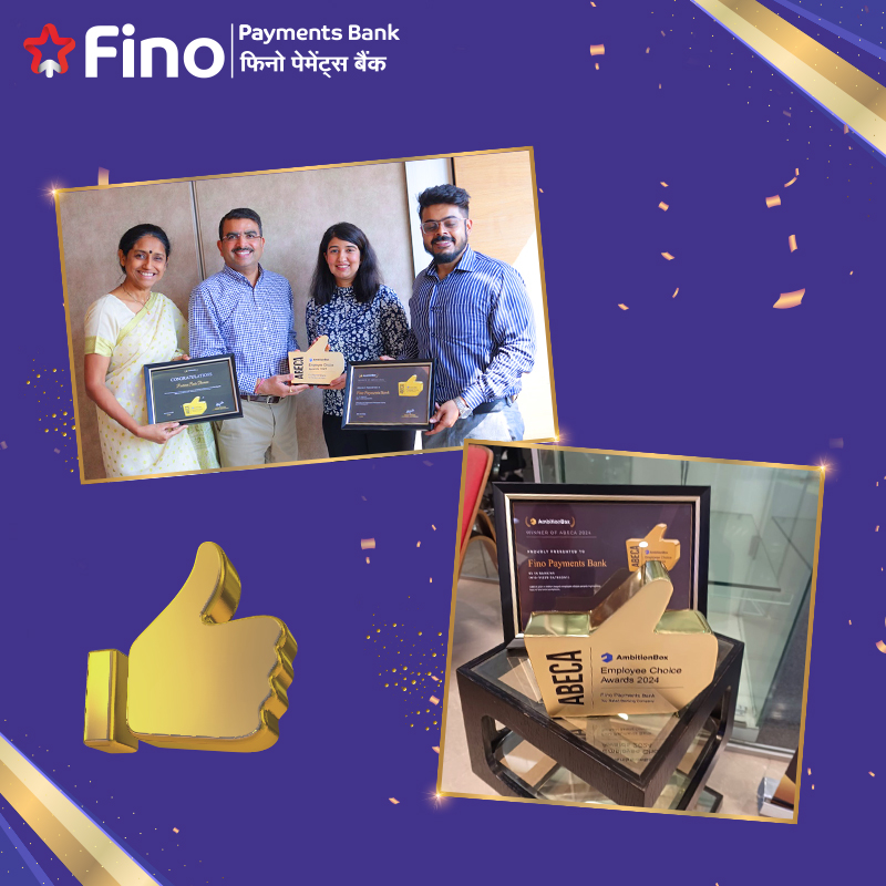 A big shout out to all Finoites, active and ex-employees for rating us as the  Employer of Choice.  Our people drive us to make us what we are.

#FinoPaymentsBank #FikarNot #FinoBanker #DigitalBanking #SecureBanking #employerofchoice #ambitionboxaward #awards2024 #thankyou