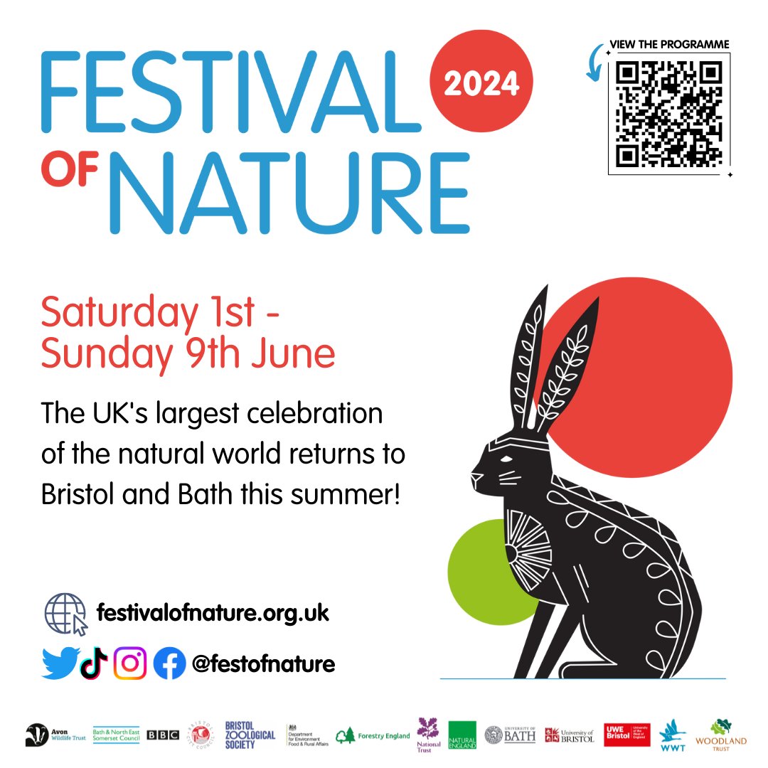 Join the UK’s largest celebration of the natural world from 1-9 Jun 🦋. Talks run at Bath Assembly Rooms on Sat 8 Jun.

Festival of Nature returns to Bristol and Bath this summer and invites you to get involved. #FestOfNature
Check out the full programme: festivalofnature.org.uk